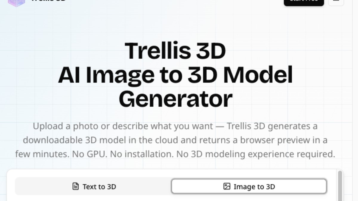 Trellis 3D preview