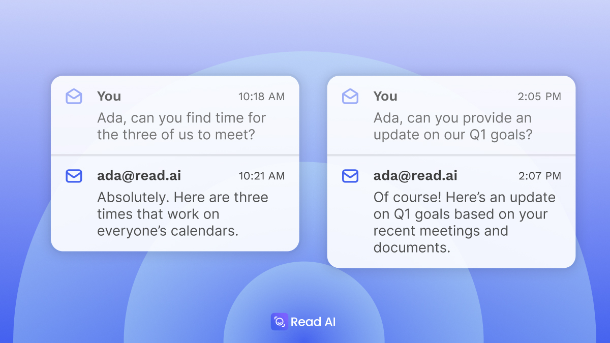 Read AI Launches ‘Ada,’ an Email-Based Digital Twin for Scheduling and Replies