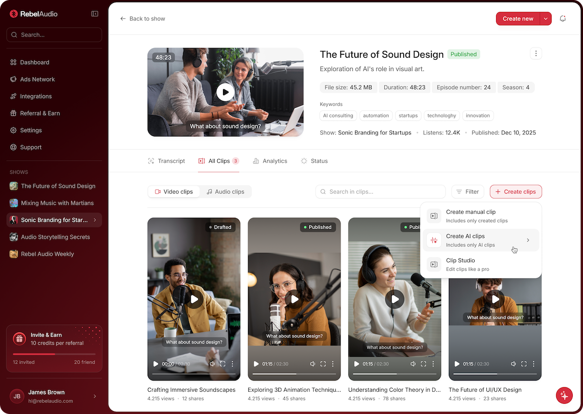 Rebel Audio Raises $3.8M to Launch AI Podcast Creation Platform
