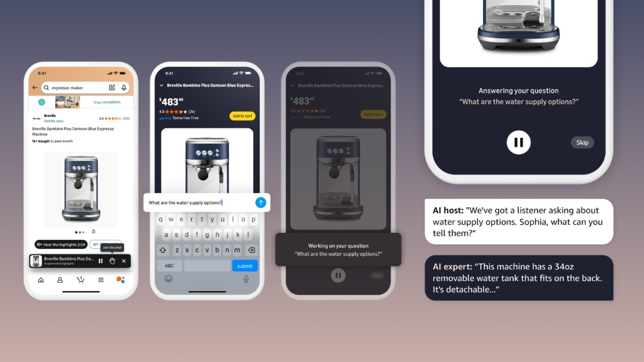 Amazon Introduces AI Audio Shopping Tool That Answers Questions in Real Time