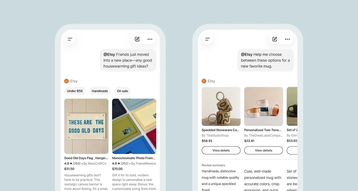 Etsy Brings Shopping to ChatGPT With New AI App
