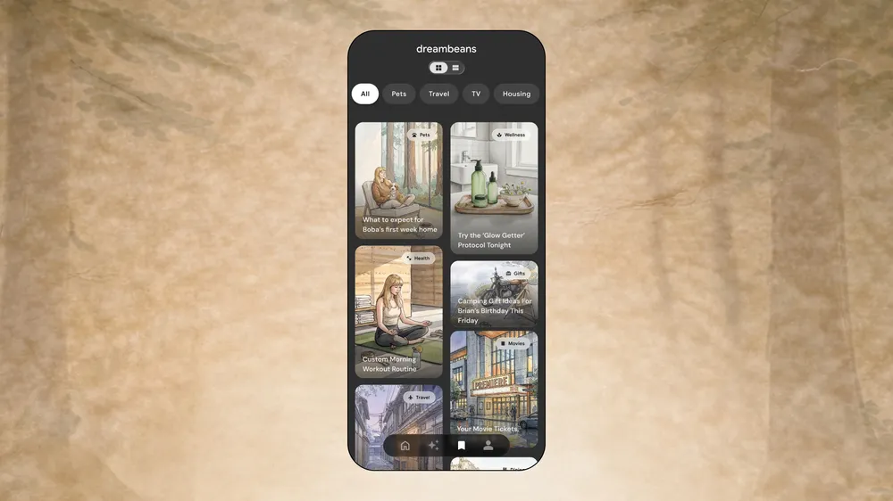 Google Wants AI to Curate Your Day With New Dreambeans App