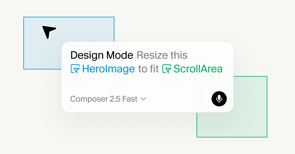 Cursor Expands Design Mode With Multi-Select, Drawing, and Voice Controls