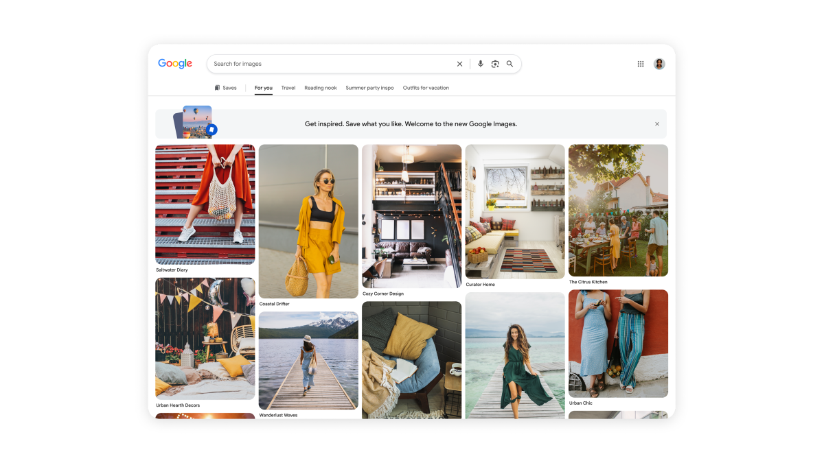 Google Images Gets AI Image Generation and a Personalized Redesign