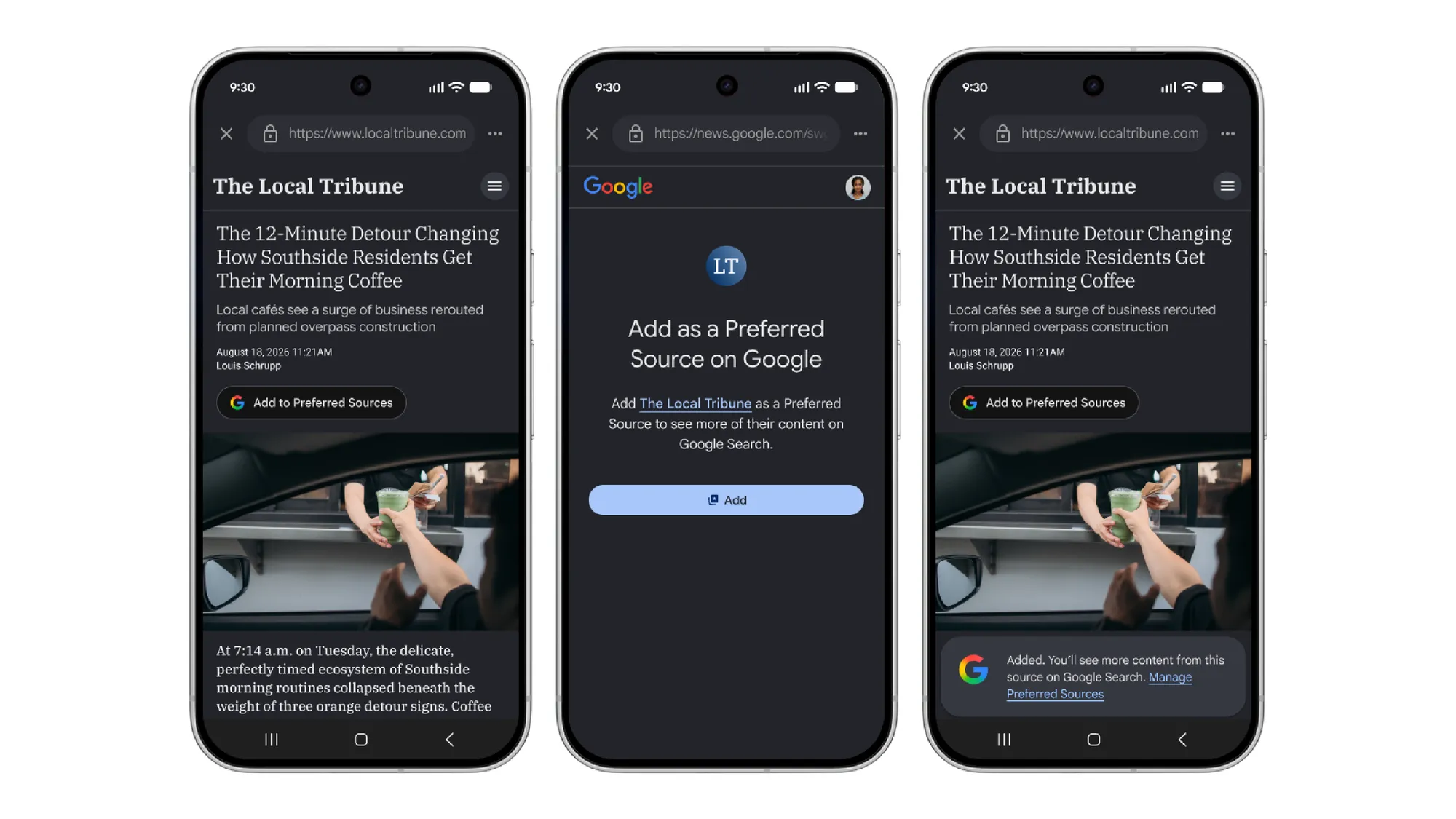 Google Adds Preferred Sources to Search as Gemini Gets New Discover Controls