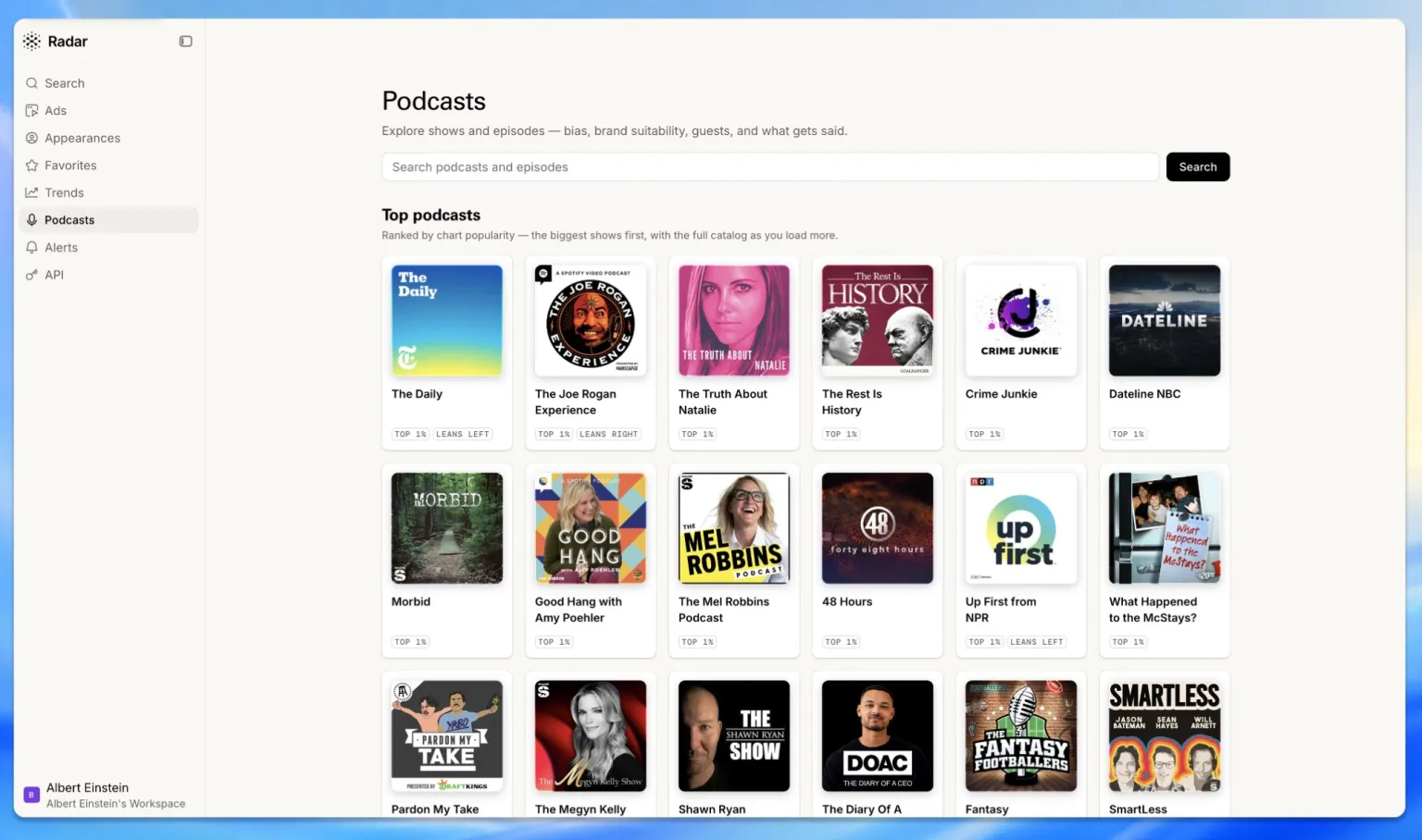 Particle Launches Radar, an AI Search Engine for 130,000+ Podcasts