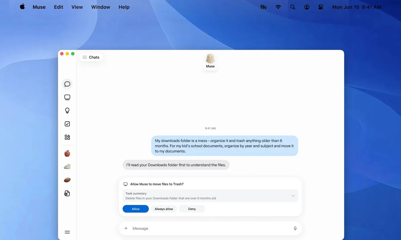 Meta Brings Muse to Mac With AI Agent Access to Mail, Notes, Calendar and Messages