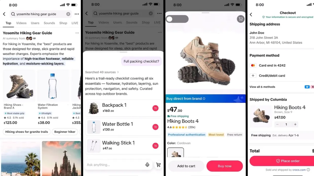 TikTok Expands E-Commerce With AI Shopping Assistant and One-Click Checkout