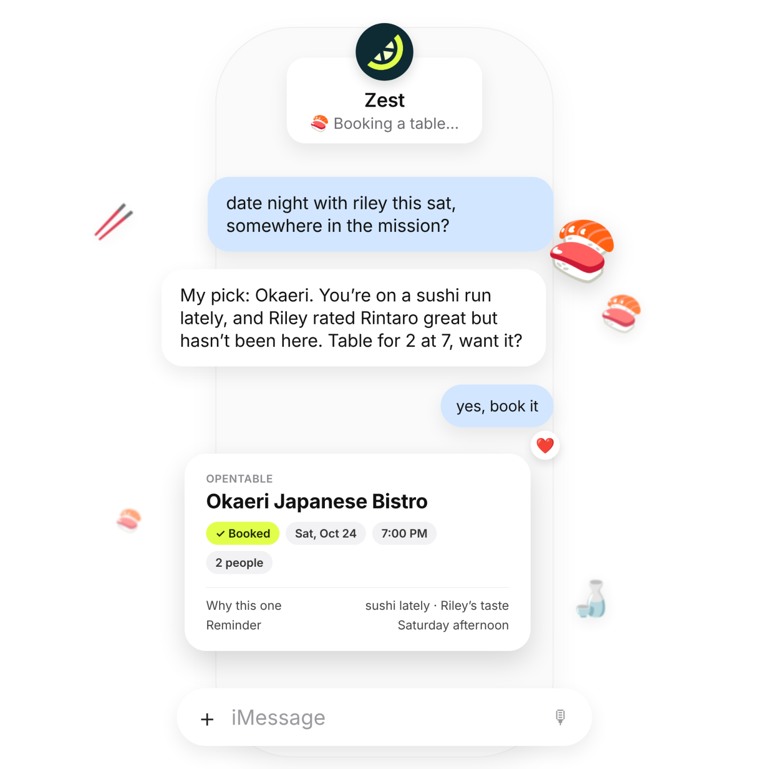 Zest’s New AI Agent Ends the Group Chat Debate Over Where to Eat